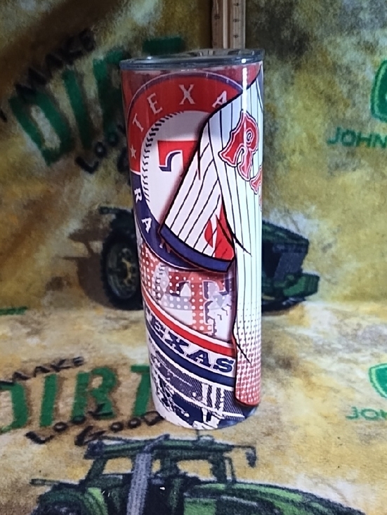 Other - Red and White Insulated Tumbler - Texas Design
